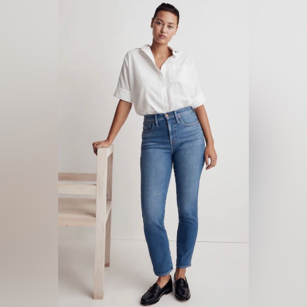 Madewell Tall Curvy Stovepipe Jeans In Leaside‎ Wash
